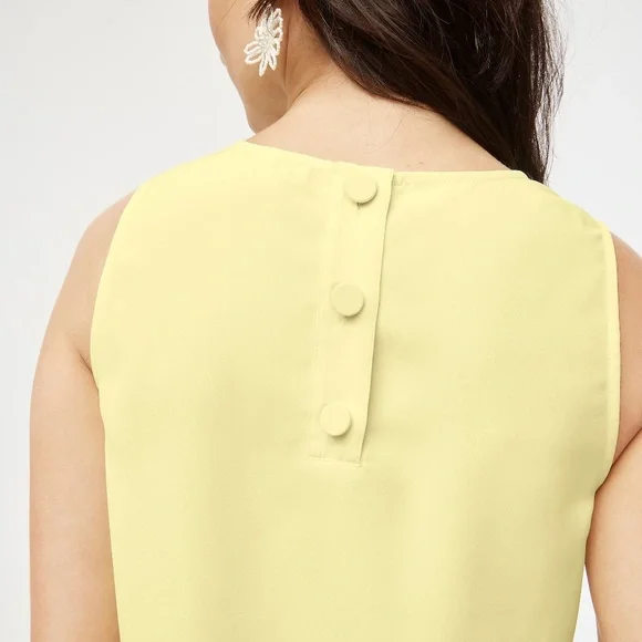 J.Crew Sleeveless Button-back Shell - Picture 3 of 8